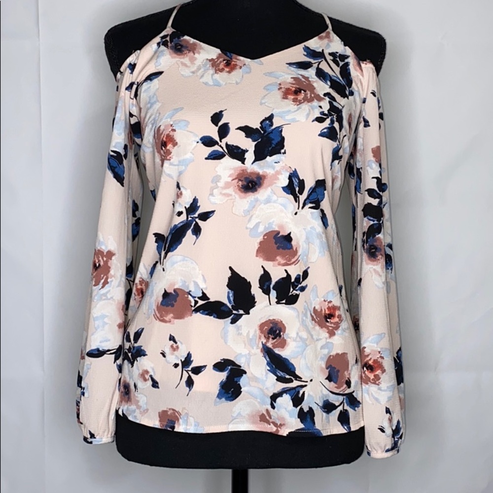 Off the shoulder floral blouse